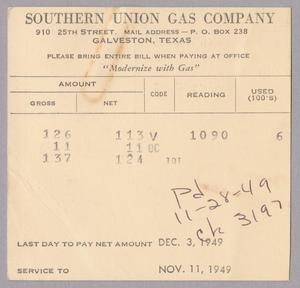 Primary view of object titled 'Southern Union Gas Company: December 1949'.