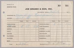 [Invoice for Frozen Shrimp and White Crabmeat, February 6, 1952]
