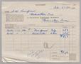 Primary view of [Account Statement for Railway Express Agency, February 21, 1952]