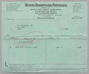 [Invoice for Wrapping Twine, June 1952]
