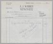 Primary view of [Invoice for Repairs by A. J. Warren Plumbing & Heating, December 1958]