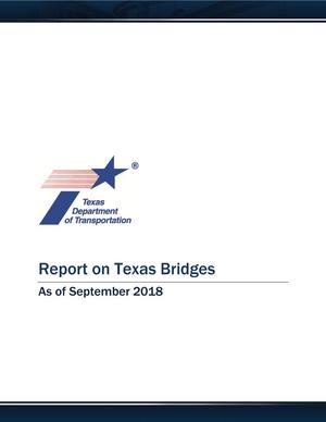 Primary view of object titled 'Report on Texas Bridges as of September 2018'.