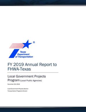 Fiscal Year 2019 Annual Report to  Federal Highway Administration - Texas
