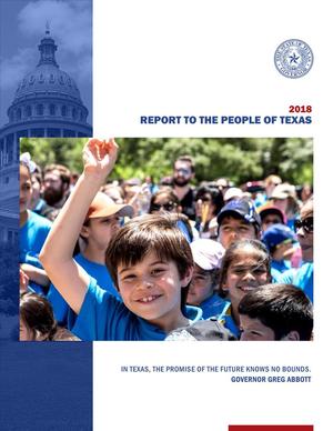 Primary view of object titled '2018 Report to the People of Texas'.