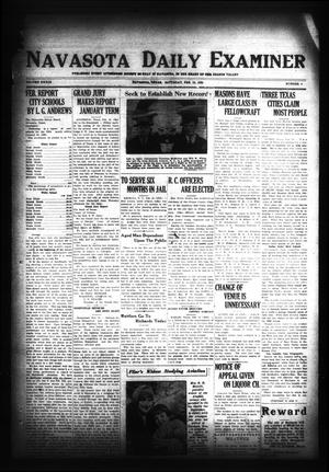 Primary view of object titled 'Navasota Daily Examiner (Navasota, Tex.), Vol. 33, No. 4, Ed. 1 Saturday, February 15, 1930'.