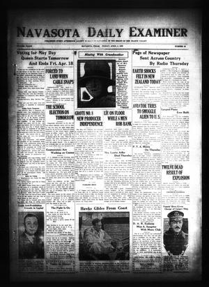 Navasota Daily Examiner (Navasota, Tex.), Vol. 33, No. 45, Ed. 1 Friday, April 4, 1930