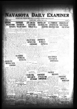 Navasota Daily Examiner (Navasota, Tex.), Vol. 33, No. 178, Ed. 1 Wednesday, September 10, 1930