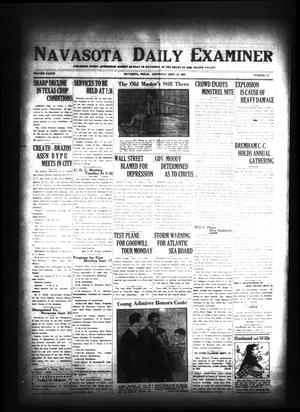 Navasota Daily Examiner (Navasota, Tex.), Vol. 33, No. 131, Ed. 1 Saturday, September 13, 1930