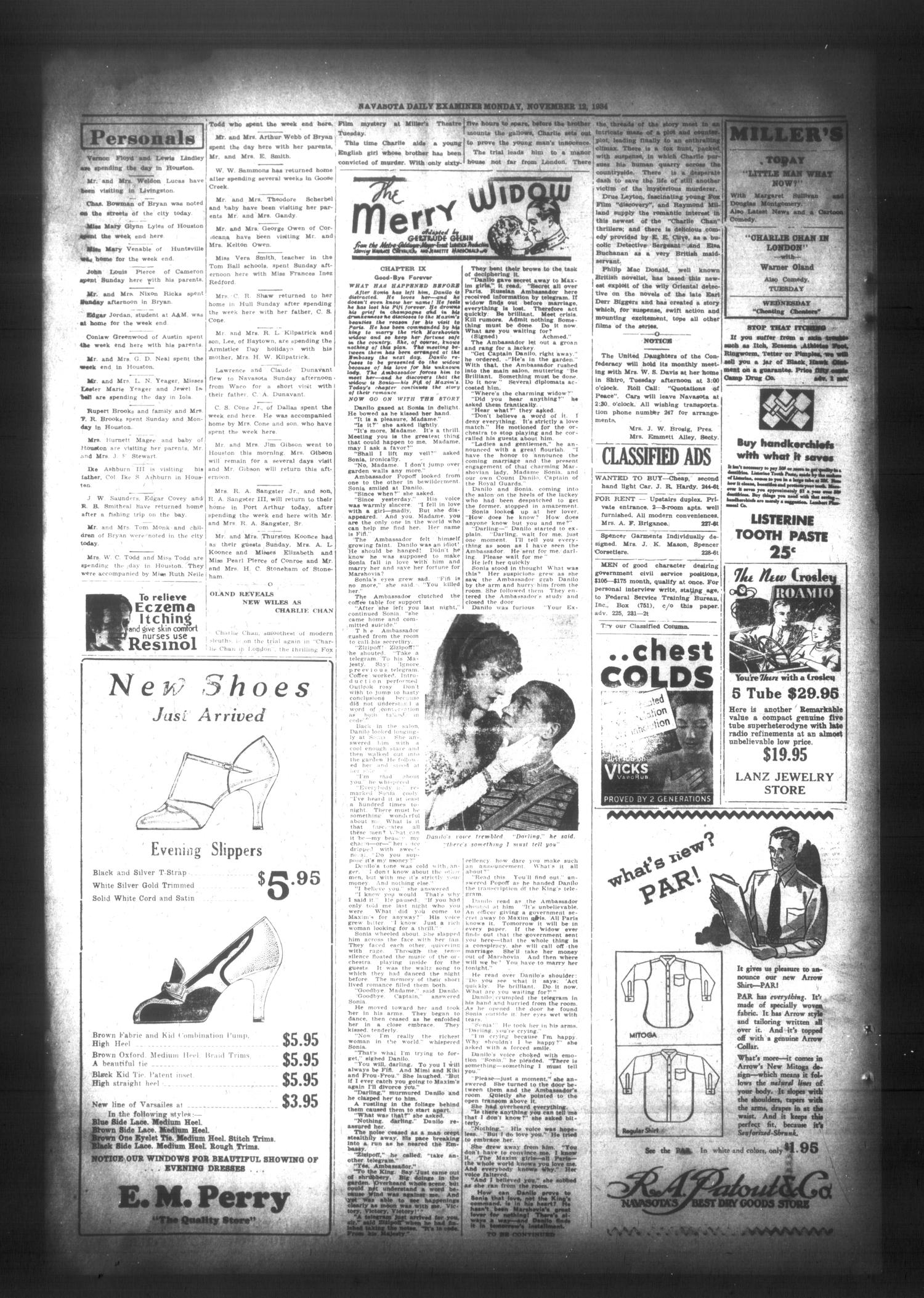 Navasota Daily Examiner (Navasota, Tex.), Vol. 36, No. 231, Ed. 1 Monday, November 12, 1934
                                                
                                                    [Sequence #]: 4 of 4
                                                