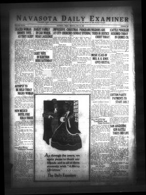 Primary view of object titled 'Navasota Daily Examiner (Navasota, Tex.), Vol. 36, No. 266, Ed. 1 Monday, December 24, 1934'.