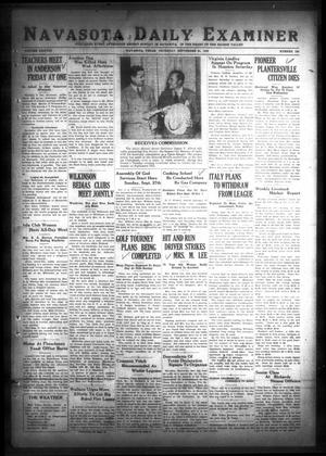 Navasota Daily Examiner (Navasota, Tex.), Vol. 38, No. 186, Ed. 1 Thursday, September 24, 1936