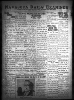 Primary view of object titled 'Navasota Daily Examiner (Navasota, Tex.), Vol. 38, No. 208, Ed. 1 Tuesday, October 20, 1936'.