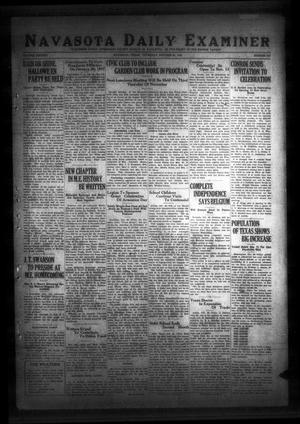 Navasota Daily Examiner (Navasota, Tex.), Vol. 38, No. 216, Ed. 1 Thursday, October 29, 1936