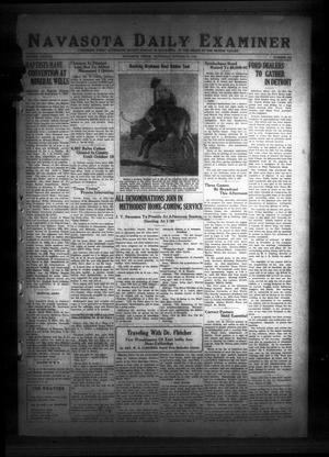 Primary view of object titled 'Navasota Daily Examiner (Navasota, Tex.), Vol. 38, No. 218, Ed. 1 Saturday, October 31, 1936'.