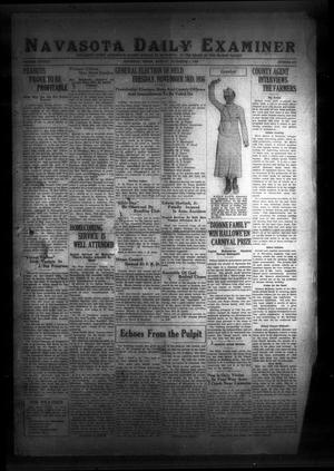 Primary view of object titled 'Navasota Daily Examiner (Navasota, Tex.), Vol. 38, No. 219, Ed. 1 Monday, November 2, 1936'.