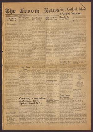 The Groom News (Groom, Tex.), Vol. 22, No. 35, Ed. 1 Thursday, November 18, 1948