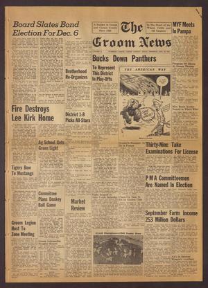 Primary view of object titled 'The Groom News (Groom, Tex.), Vol. 23, No. 36, Ed. 1 Thursday, November 24, 1949'.