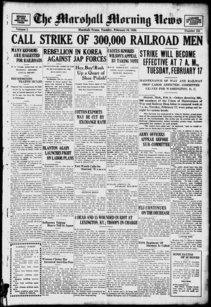 The Marshall Morning News (Marshall, Tex.), Vol. 1, No. 131, Ed. 1 Tuesday, February 10, 1920