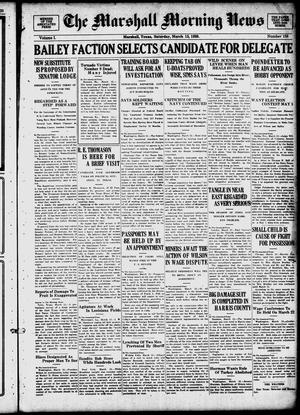 The Marshall Morning News (Marshall, Tex.), Vol. 1, No. 158, Ed. 1 Saturday, March 13, 1920