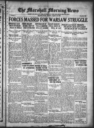 The Marshall Morning News (Marshall, Tex.), Vol. 1, No. 285, Ed. 1 Tuesday, August 10, 1920
