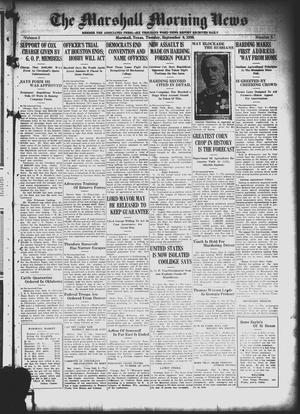 The Marshall Morning News (Marshall, Tex.), Vol. 2, No. 2, Ed. 1 Thursday, September 9, 1920