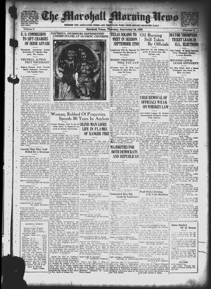 The Marshall Morning News (Marshall, Tex.), Vol. 2, No. 8, Ed. 1 Thursday, September 16, 1920