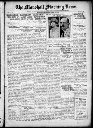 The Marshall Morning News (Marshall, Tex.), Vol. 2, No. 27, Ed. 1 Friday, October 8, 1920