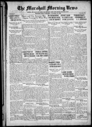 The Marshall Morning News (Marshall, Tex.), Vol. 2, No. 55, Ed. 1 Wednesday, November 10, 1920