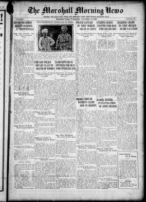 The Marshall Morning News (Marshall, Tex.), Vol. 2, No. 61, Ed. 1 Wednesday, November 17, 1920