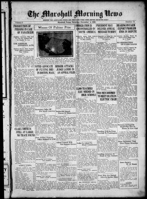The Marshall Morning News (Marshall, Tex.), Vol. 2, No. 75, Ed. 1 Saturday, December 4, 1920