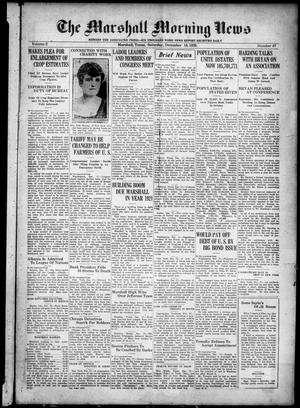 The Marshall Morning News (Marshall, Tex.), Vol. 2, No. 87, Ed. 1 Saturday, December 18, 1920