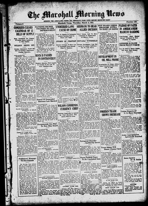The Marshall Morning News (Marshall, Tex.), Vol. 2, No. 150, Ed. 1 Thursday, March 3, 1921