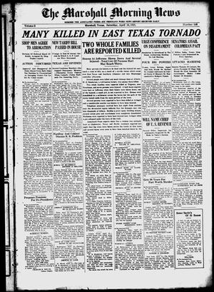 The Marshall Morning News (Marshall, Tex.), Vol. 2, No. 188, Ed. 1 Saturday, April 16, 1921