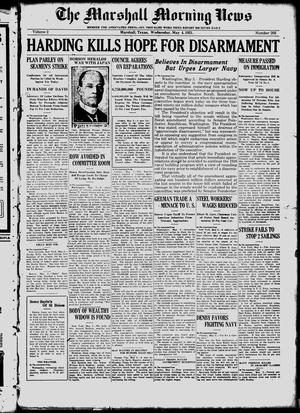 The Marshall Morning News (Marshall, Tex.), Vol. 2, No. 203, Ed. 1 Wednesday, May 4, 1921