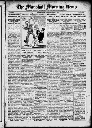 The Marshall Morning News (Marshall, Tex.), Vol. 2, No. 233, Ed. 1 Wednesday, June 8, 1921
