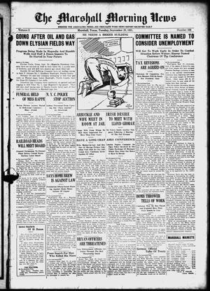 The Marshall Morning News (Marshall, Tex.), Vol. 2, No. 320, Ed. 1 Tuesday, September 20, 1921