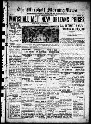 The Marshall Morning News (Marshall, Tex.), Vol. 2, No. 331, Ed. 1 Tuesday, October 4, 1921
