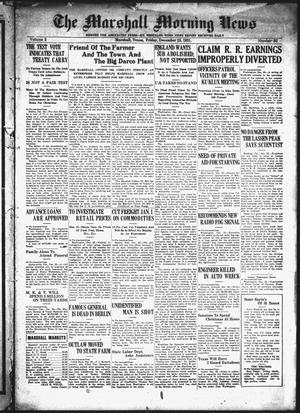 The Marshall Morning News (Marshall, Tex.), Vol. 3, No. 33, Ed. 1 Friday, December 23, 1921