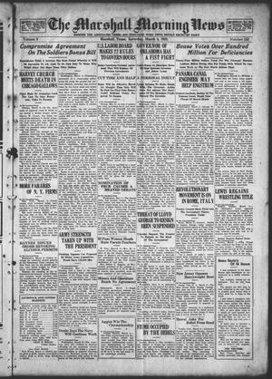 The Marshall Morning News (Marshall, Tex.), Vol. 3, No. 153, Ed. 1 Saturday, March 4, 1922