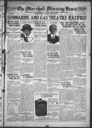 The Marshall Morning News (Marshall, Tex.), Vol. 3, No. 175, Ed. 1 Thursday, March 30, 1922