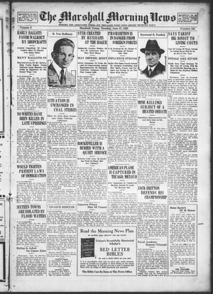 The Marshall Morning News (Marshall, Tex.), Vol. 3, No. 248, Ed. 1 Tuesday, June 27, 1922