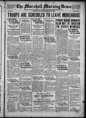 The Marshall Morning News (Marshall, Tex.), Vol. 4, No. 116, Ed. 1 Thursday, January 25, 1923