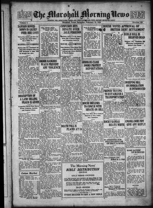 The Marshall Morning News (Marshall, Tex.), Vol. 4, No. 130, Ed. 1 Saturday, February 10, 1923