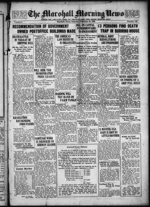 The Marshall Morning News (Marshall, Tex.), Vol. 4, No. 142, Ed. 1 Saturday, February 24, 1923