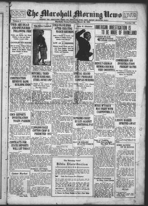 The Marshall Morning News (Marshall, Tex.), Vol. 4, No. 162, Ed. 1 Tuesday, March 20, 1923