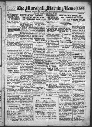 The Marshall Morning News (Marshall, Tex.), Vol. 4, No. 164, Ed. 1 Thursday, March 22, 1923