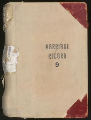 Primary view of object titled 'Travis County Clerk Records: Marriage Record 9'.