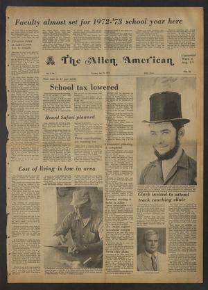 The Allen American (Allen, Tex.), Vol. 3, No. 1, Ed. 1 Tuesday, July 18, 1972