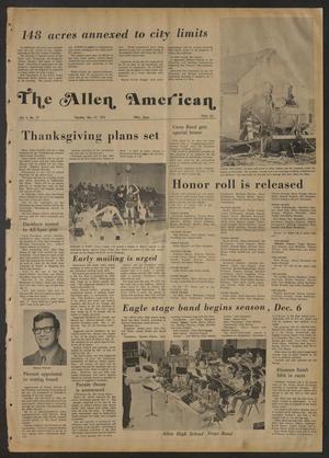 Primary view of object titled 'The Allen American (Allen, Tex.), Vol. 3, No. 19, Ed. 1 Tuesday, November 21, 1972'.