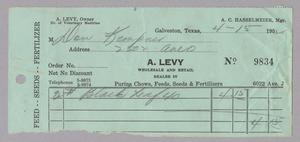 [Invoice for Black Leaf, April 1952]